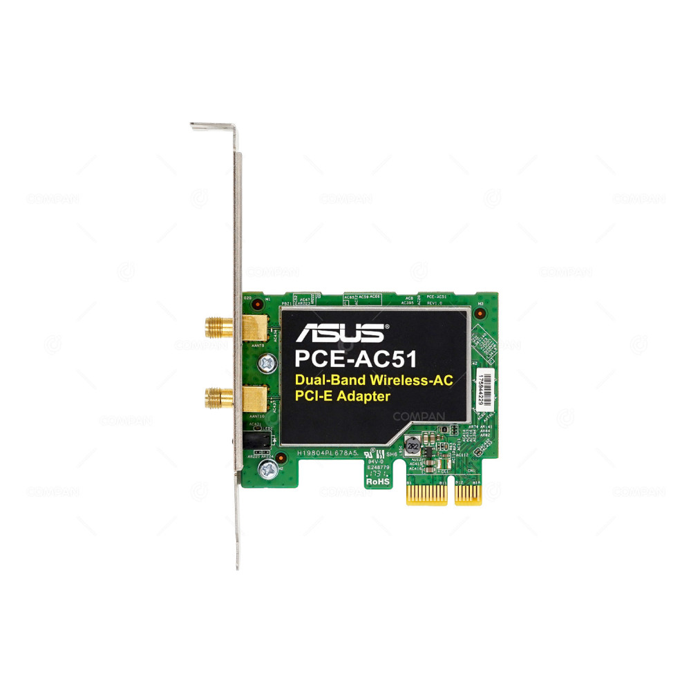 PCE-AC51  ASUS DUAL BAND 2.4GHZ 5GHZ 750M PCIE WIFI ADAPTER